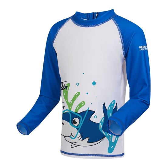 Regatta Barn/Kids Luna Enhörningen Rash Guard (Hawaiian Blue) - Image 4