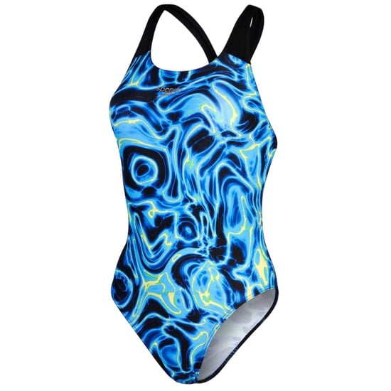Speedo Dames Allover Digitale Zwem Overall (Blauw/Zwart) - Image 1
