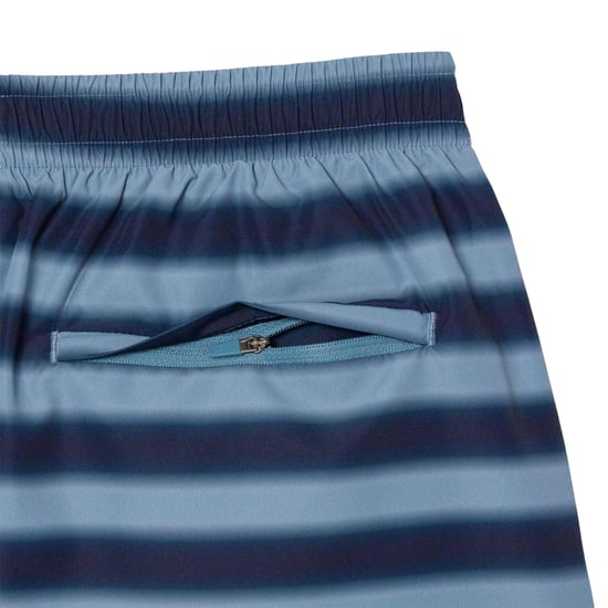 Lacoste Mens Striped Swimming Trunks (Blue) - Image 2