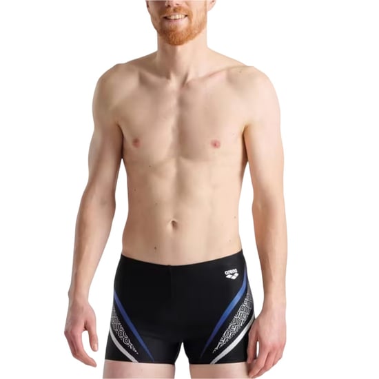 Arena Zwemshort voor heren met opdruk in reguliere pasvorm (Zwart) - Image 3