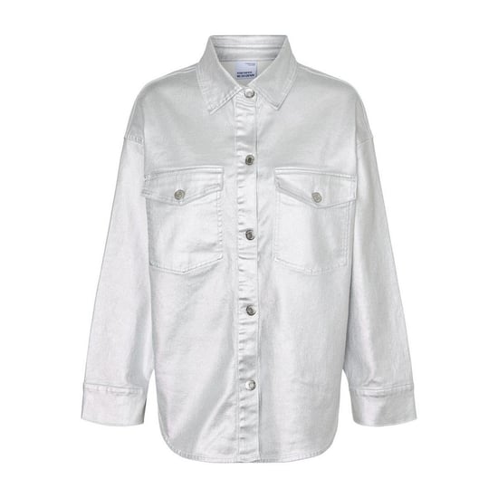 Vero Moda Womens/Ladies Riva Drop Shoulder Oversized Shirt (Silver) - Image 1