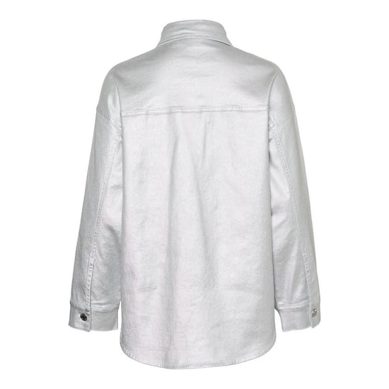 Vero Moda Womens/Ladies Riva Drop Shoulder Oversized Shirt (Silver) - Image 2