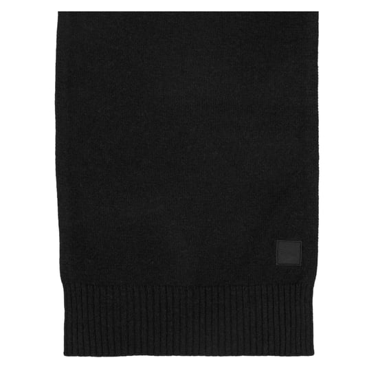 Boss Mens Logo Wool Ribbed Scarf (Black) - Image 2