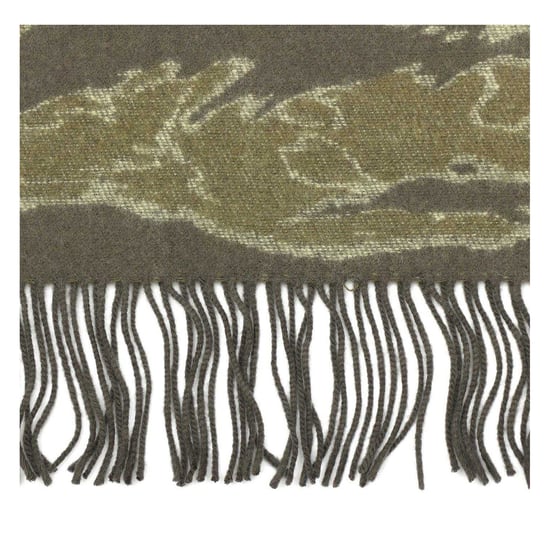 AllSaints Nova Camo Logo Scarf (Olive) - Image 2