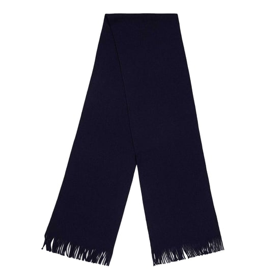 Boss Albas Gebreide MidWeg Sjaal (Donkerblauw) - Image 1