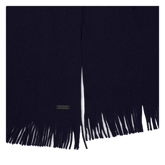 Boss Albas Gebreide MidWeg Sjaal (Donkerblauw) - Image 2
