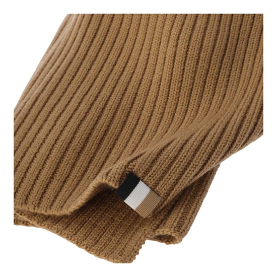 Boss Unisex Vuxen Lyarana Ribbstickad Halsduk (Medium Beige) - Image 2