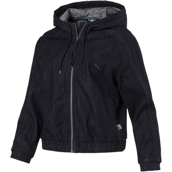 Women's Puma Denim T7 Track Jacket Womens in Black - Image 1