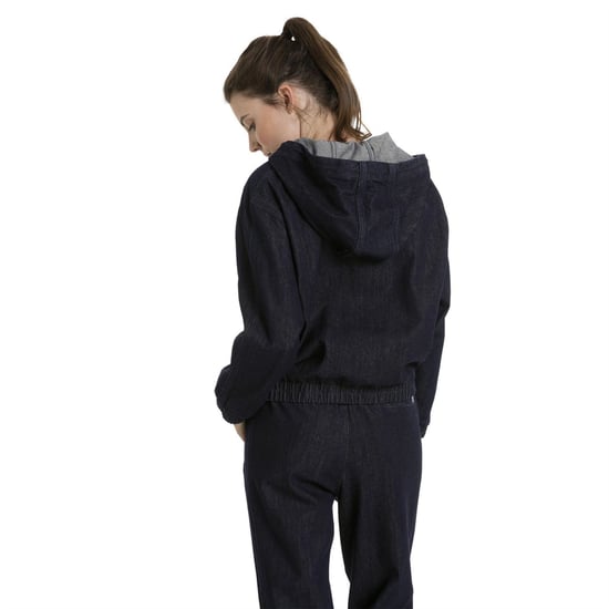 Women's Puma Denim T7 Track Jacket Womens in Black - Image 4
