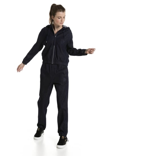 Women's Puma Denim T7 Track Jacket Womens in Black - Image 5