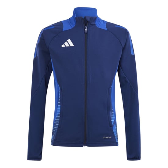 Boys adidas Tiro24 Kids Funnel Neck Raglan Sleeve Athletic Top in Navy Blue - Image 1