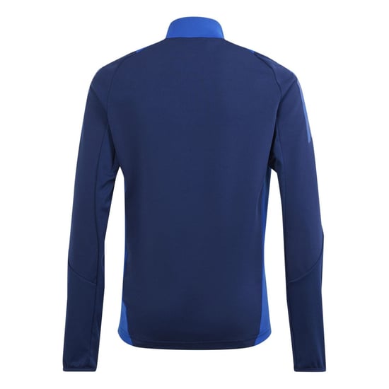 Boys adidas Tiro24 Kids Funnel Neck Raglan Sleeve Athletic Top in Navy Blue - Image 3