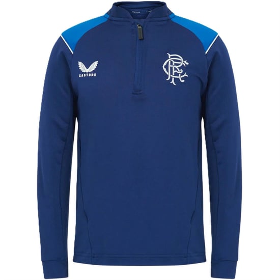 Boys Castore FC quarter Zip Top Juniors in Navy - Image 1