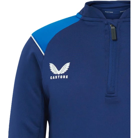 Boys Castore FC quarter Zip Top Juniors in Navy - Image 3
