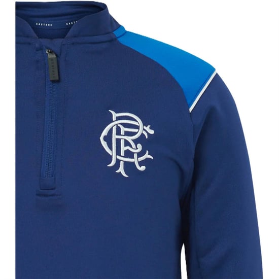 Boys Castore FC quarter Zip Top Juniors in Navy - Image 4