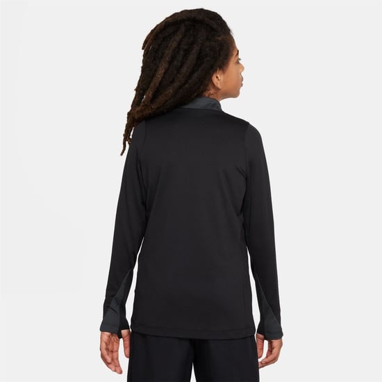 Boys Nike Strike Drill Top Juniors in Black - Image 2