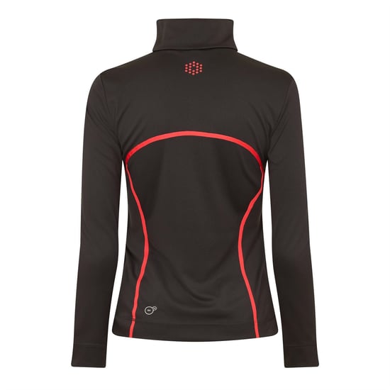 Women's Puma (Golf) Ls Stitch Tree Top Womens in Black - Image 2