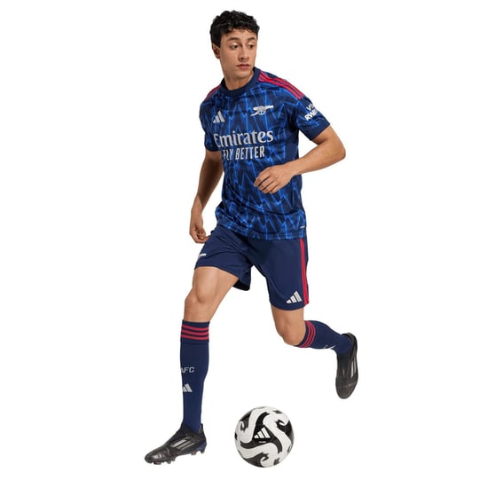 Men's adidas Away Shorts 2025 2026 Adults in Blue/Grey - Image 4