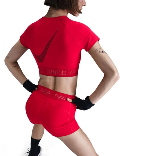Women's Nike W NP DF MR 3IN in University Red - Image 2