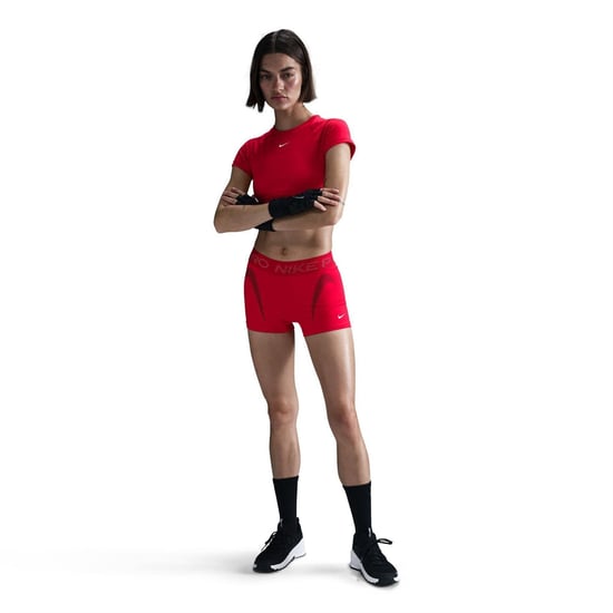 Women's Nike W NP DF MR 3IN in University Red - Image 3
