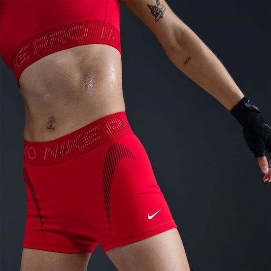 Women's Nike W NP DF MR 3IN in University Red - Image 6