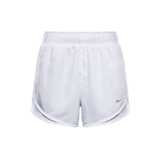 Women's Nike Tempo Dri Fit Mid Rise Brief Lined Running Shorts in White - Image 1