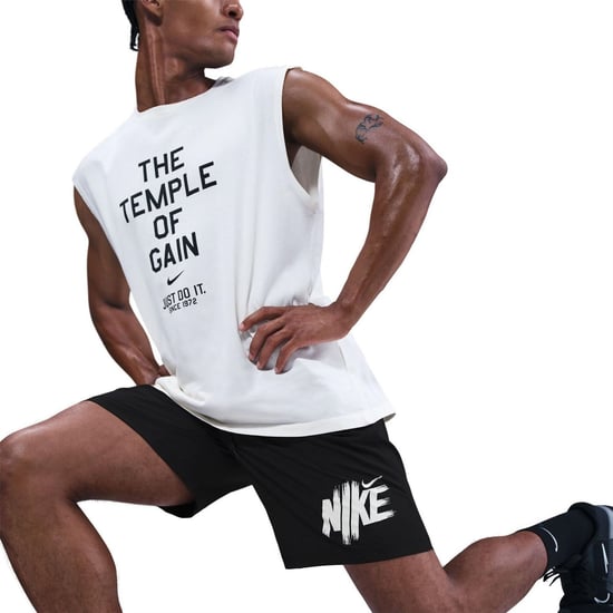 Men's Nike M Nk Df Form 9I in Black/White - Image 4