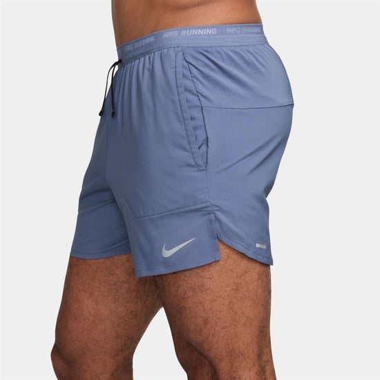 Men's Nike Dri FIT 5 Brief Lined Running Shorts in World Indigo - Image 3