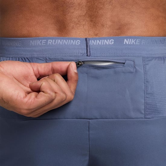 Men's Nike Dri FIT 5 Brief Lined Running Shorts in World Indigo - Image 4