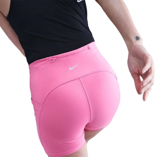 Women's Nike Dri Fit Compression Bermuda Shorts in Playful Pink - Image 3