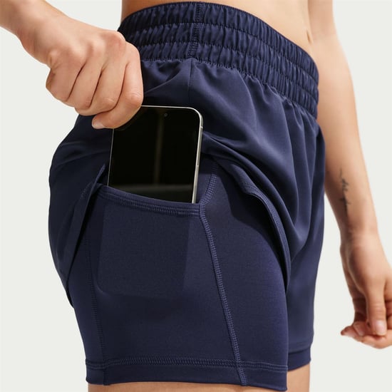 Women's Nike Pro Flex 2 in 1 Shorts in Midnight Navy - Image 4