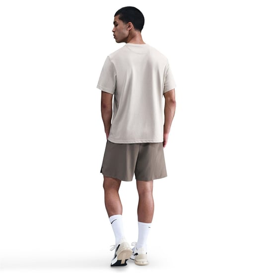 Men's Nike FIT Unlimited 7 Unlined Woven Fitness Shorts in Cave Stone - Image 4
