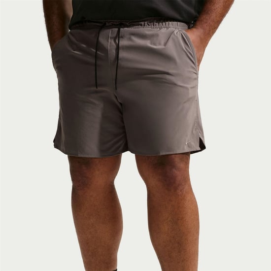 Men's Nike FIT Unlimited 7 Unlined Woven Fitness Shorts in Cave Stone - Image 6