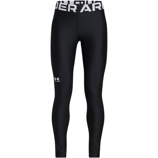 Girls Under Armour Solid Patterned Shapewear Leggings in Black - Image 1