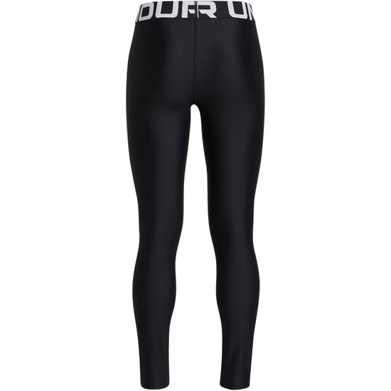 Girls Under Armour Solid Patterned Shapewear Leggings in Black - Image 2