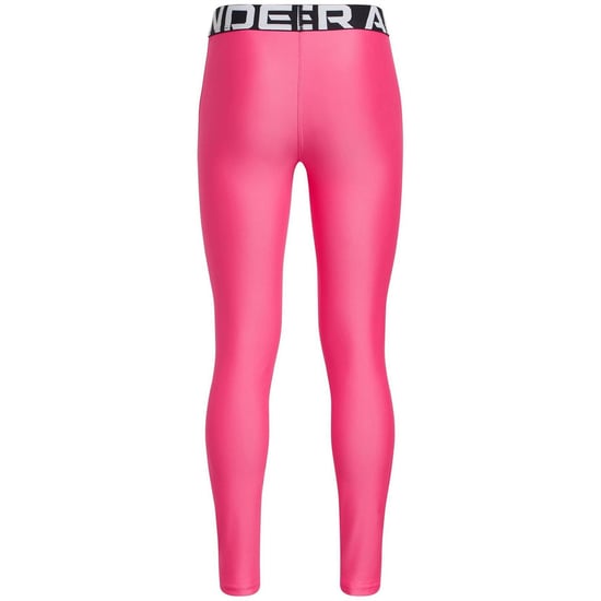 Girls Under Armour Solid Patterned Shapewear Leggings in Pink - Image 2