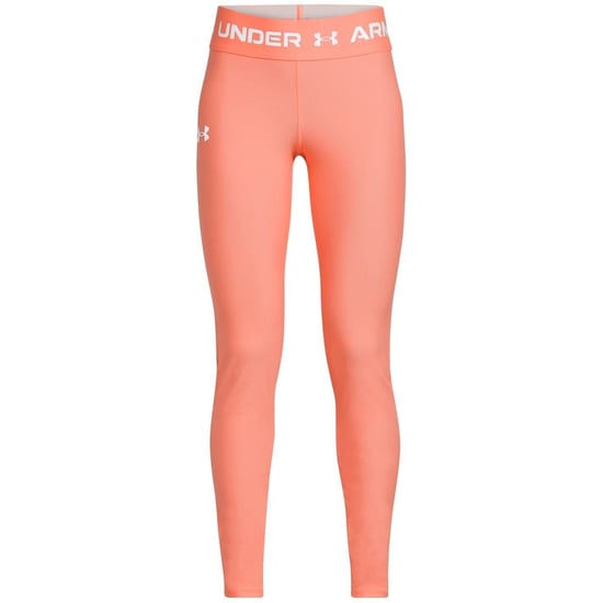 Girls Under Armour Solid Patterned Shapewear Leggings in Orange - Image 1