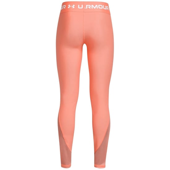 Girls Under Armour Solid Patterned Shapewear Leggings in Orange - Image 2