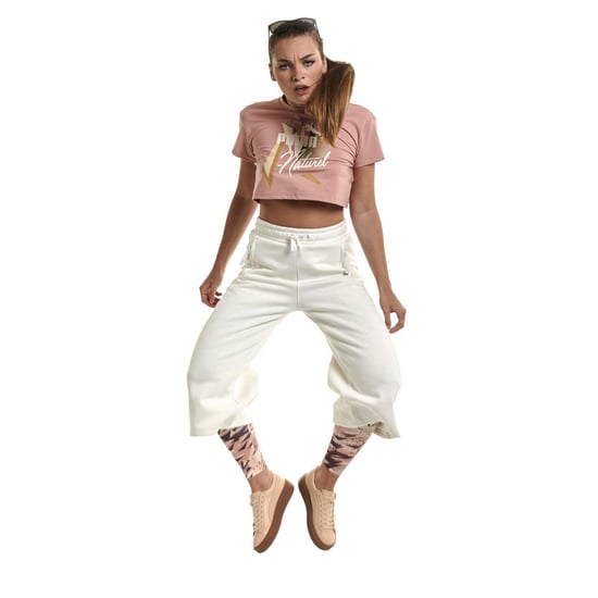 Women's Puma X Naturel Culottes Womens in White - Image 4