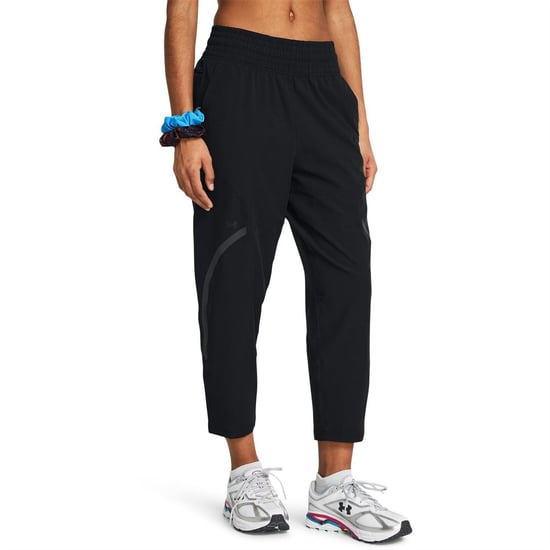 Women's Under Armour Armour Unstoppable Ankle Pant Tracksuit Bottom in Black - Image 3