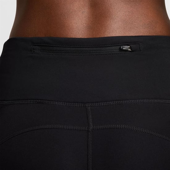 Women's Nike W Nk Df Fast Mr in Black/White - Image 5