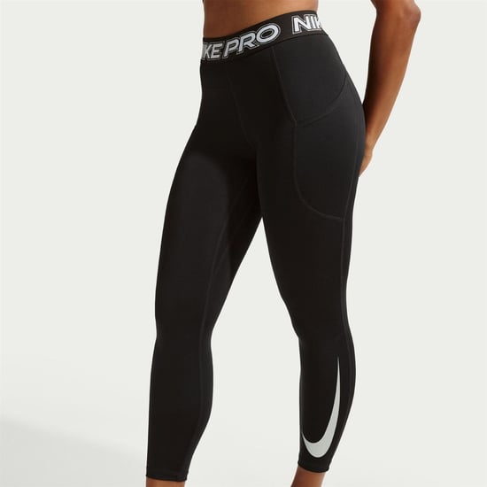 Women's Nike W Np 365 Mr 7 8 in Black/White/Mat - Image 4