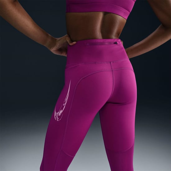 Women's Nike W Nk Df Fast Mr in Hot Fuchsia/Bey - Image 2