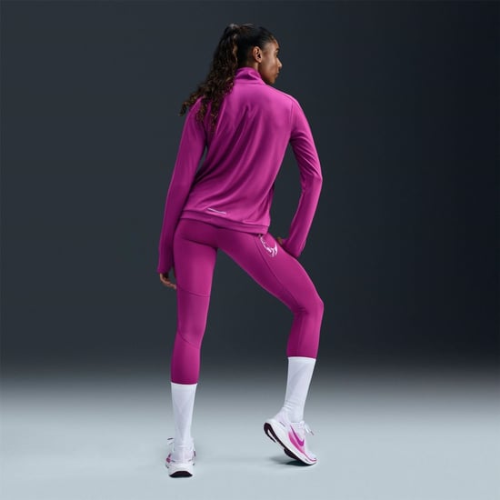 Women's Nike W Nk Df Fast Mr in Hot Fuchsia/Bey - Image 6