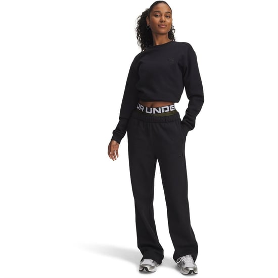 Women's Under Armour Icon Vida Fleece Tracksuit Bottoms in Black - Image 4