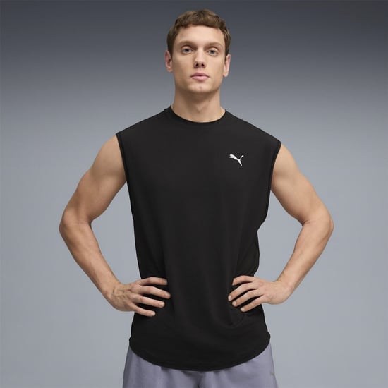 Men's Puma Run Coolcell Performance Gym Vest in Puma Black - Image 3