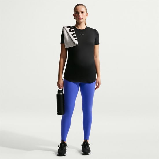 Women's Nike W Nk 1 (M) Ss T in Black/White - Image 4