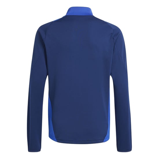 Boys adidas Kids Tiro24 Funnel Neck Raglan Sleeve Warm Top in Navy Blue - Image 2