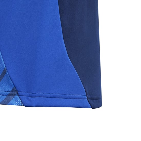 Boys adidas Kids Tiro24 Funnel Neck Raglan Sleeve Warm Top in Navy Blue - Image 5