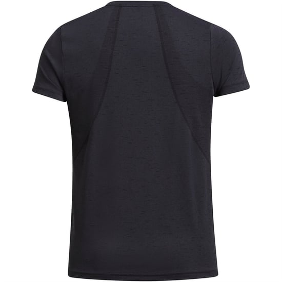 Women's Under Armour Vanish Slim Fit Short Sleeve Top in Black/White - Image 4